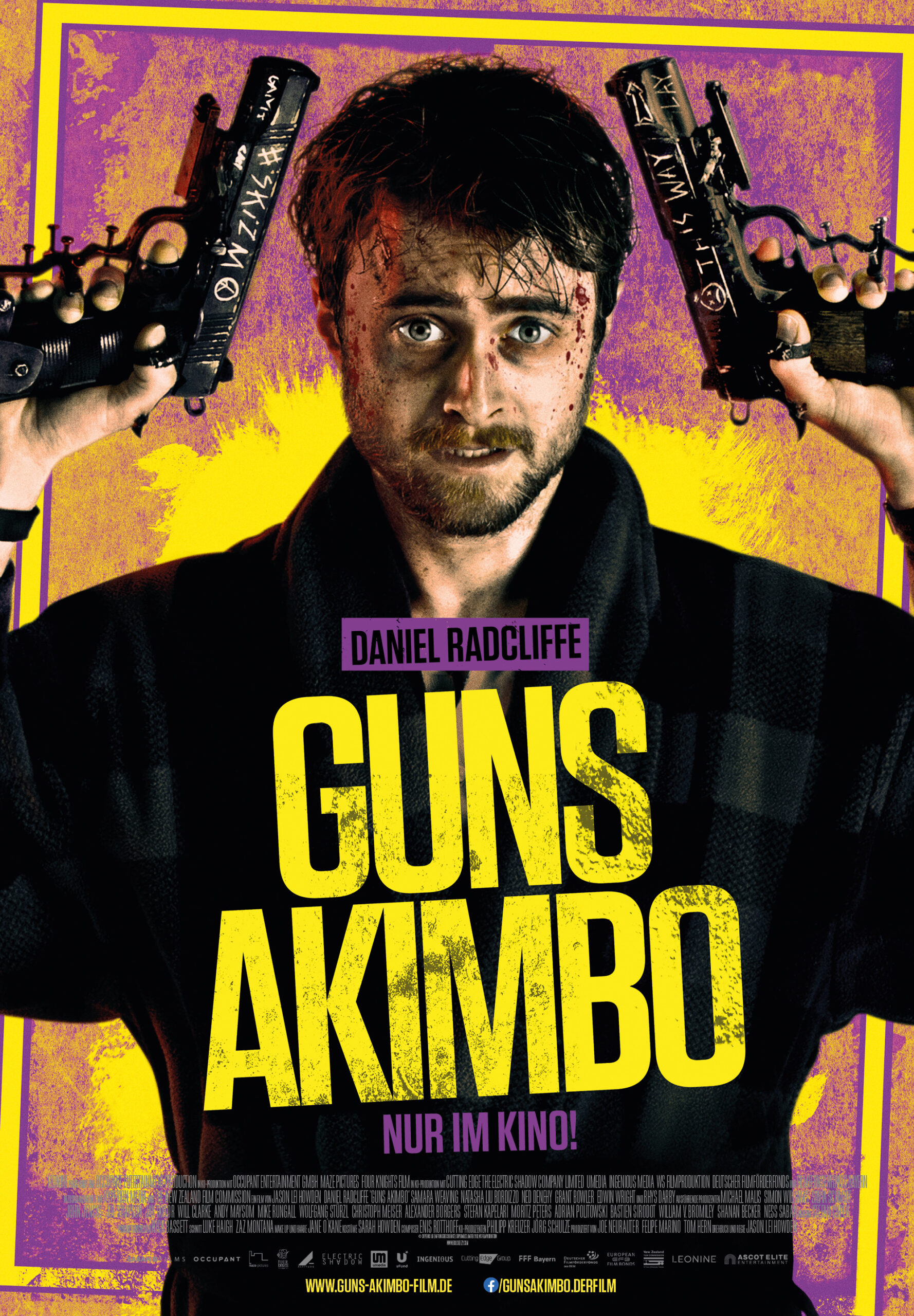 Guns Akimbo Miles Trench Coat | Daniel Radcliffe Coat